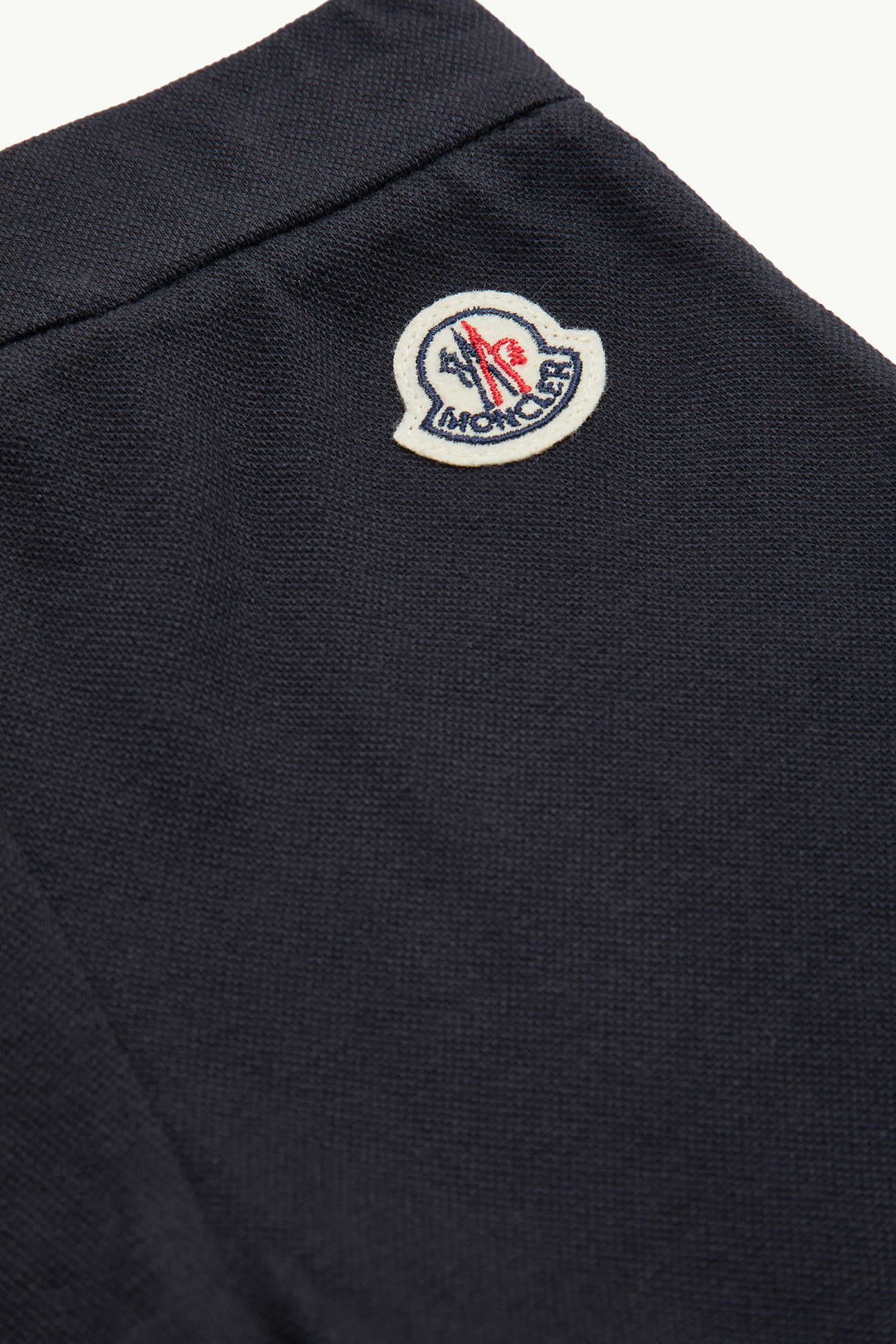 三色飾邊珠地棉套裝 男童 白色和藍色 Moncler 3