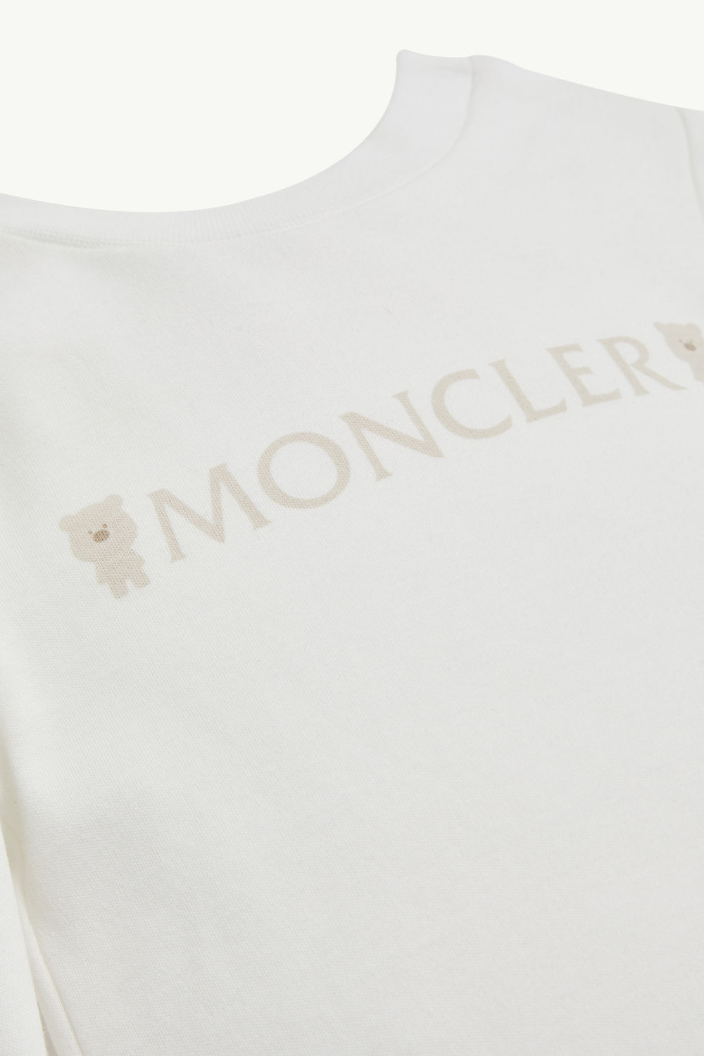 Set aus Baumwolle mit Teddybär-Logomotiv Genderneutral Weiß Moncler 2