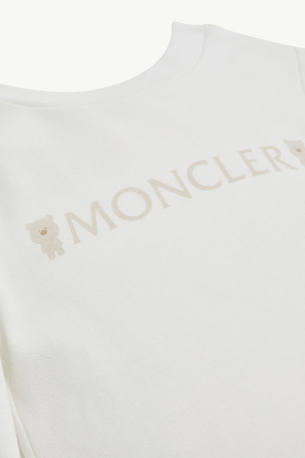 Teddy Bear Logo Cotton Set Gender Neutral White Moncler 2