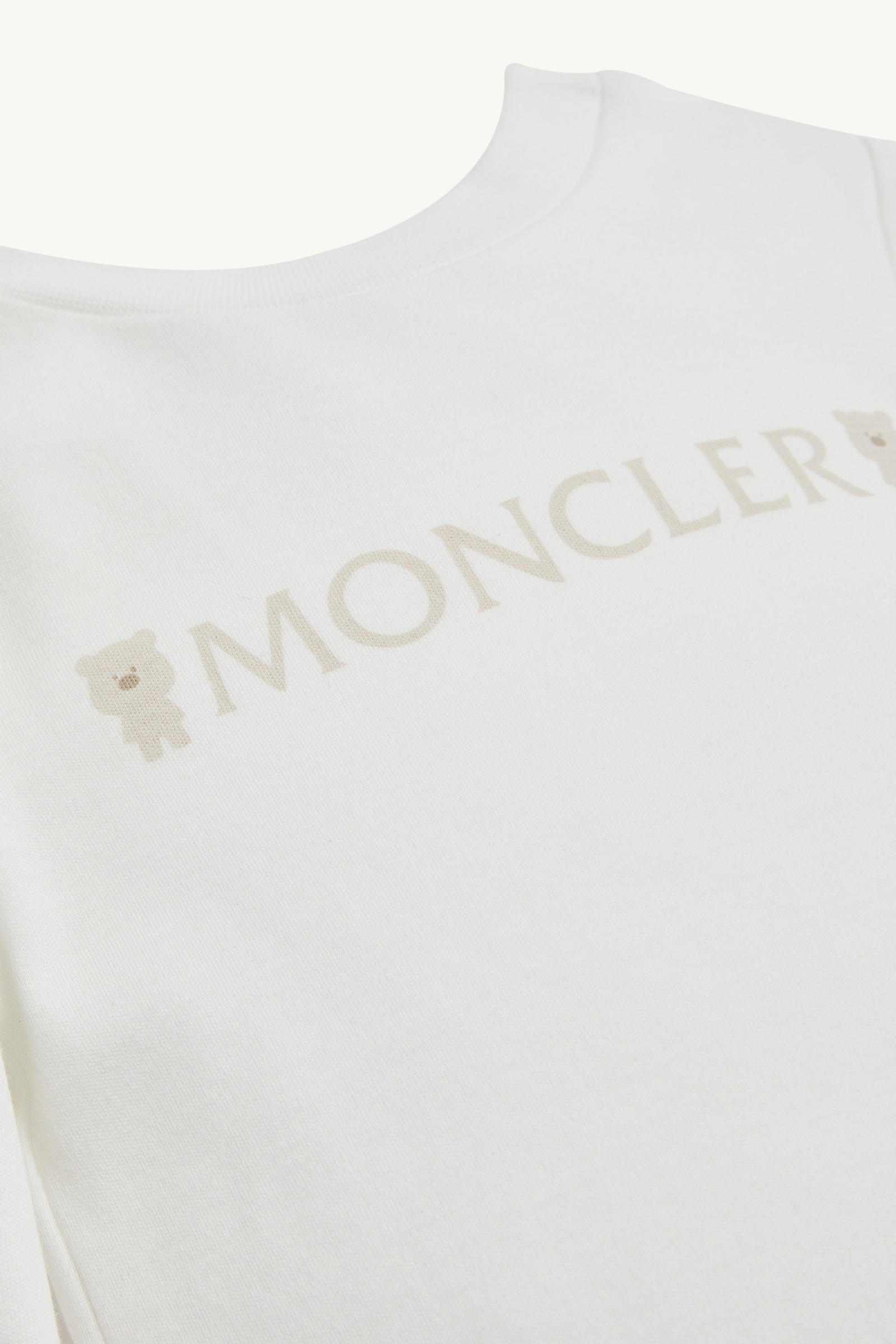 Teddy Bear Logo Cotton Set Gender Neutral White Moncler 2