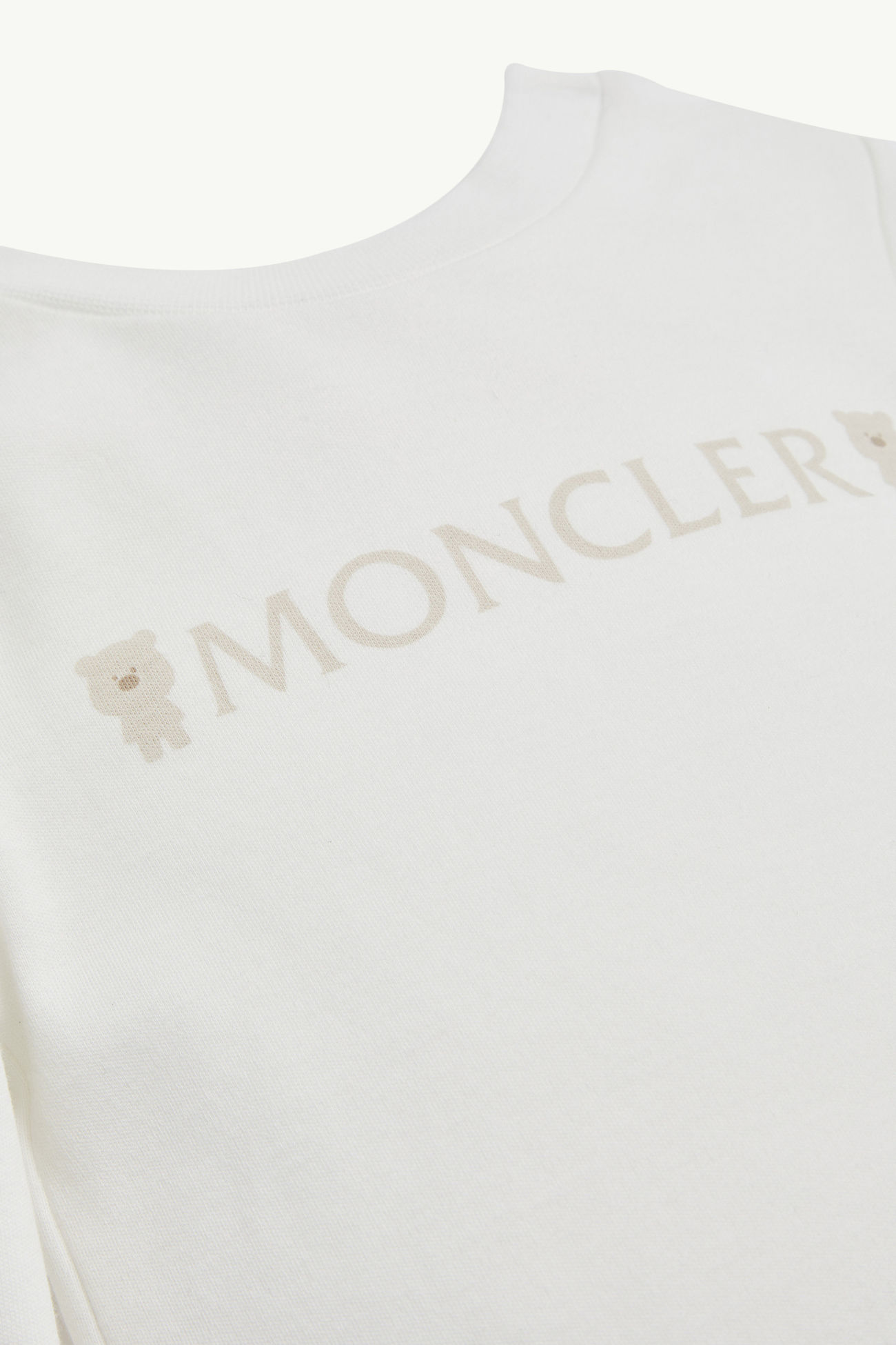 男婴泰迪熊标识棉质套装 中性 白色 Moncler 2