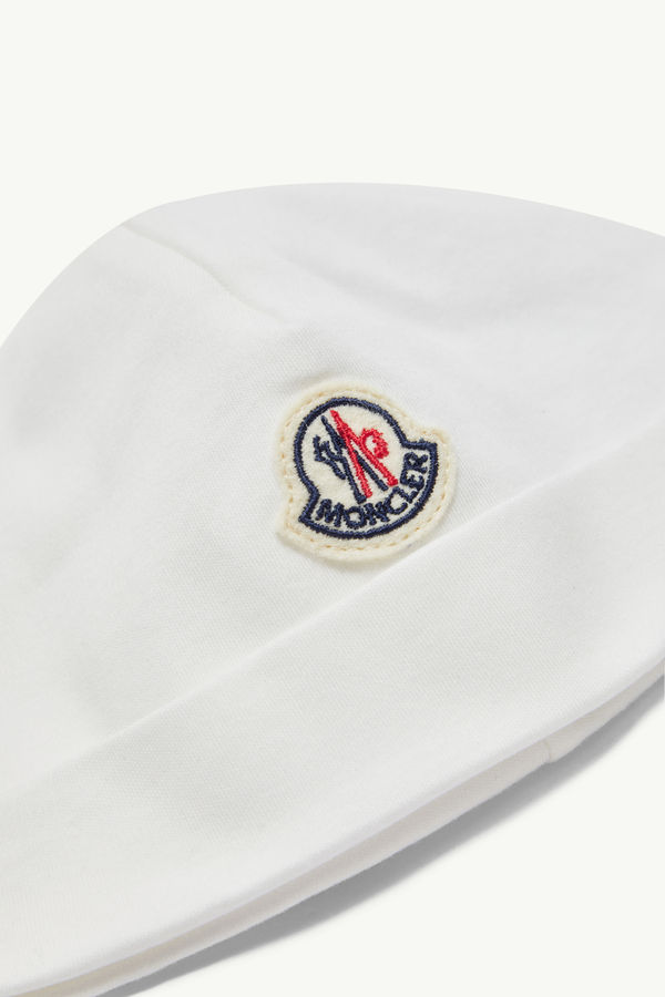 Ensemble en coton à logo ours en peluche Mixte Blanc Moncler 4