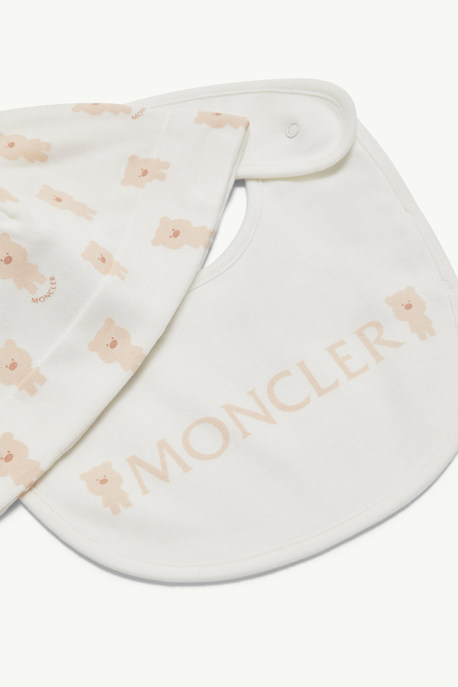 Teddy Bear Print Cotton Set Gender Neutral White Moncler 4