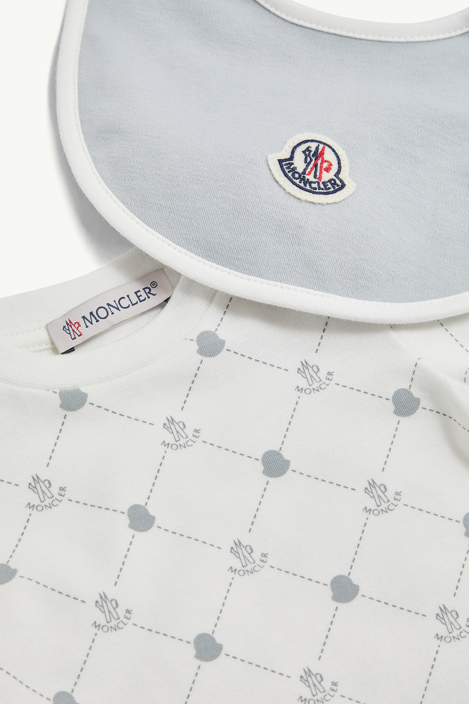 Ensemble en coton à logo Mixte Bleu & Blanc Moncler 2