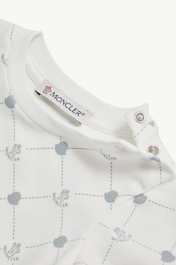 Baumwollset mit Logo Genderneutral Blau & Weiss Moncler 4