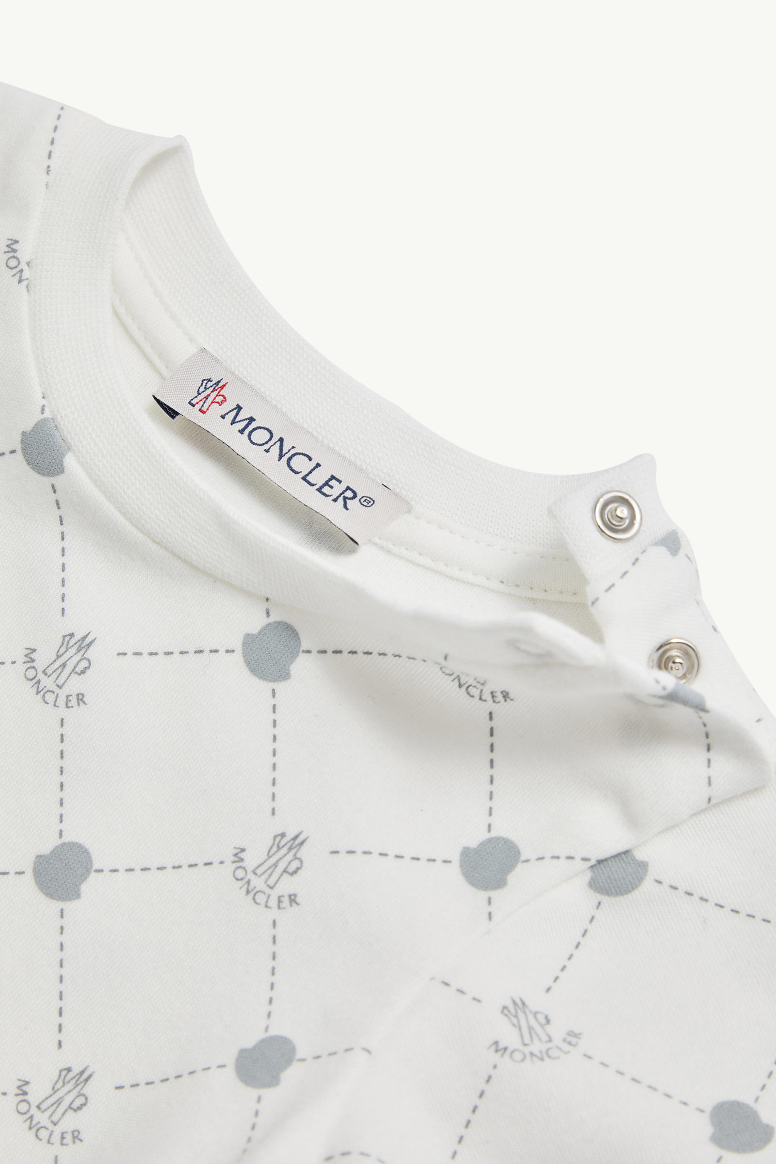 Logo Cotton Set Gender Neutral Blue & White Moncler 4