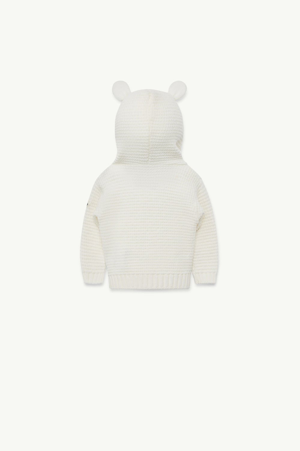 Hooded Teddy Bear Wool Zip-Up Cardigan Gender Neutral White Moncler 1