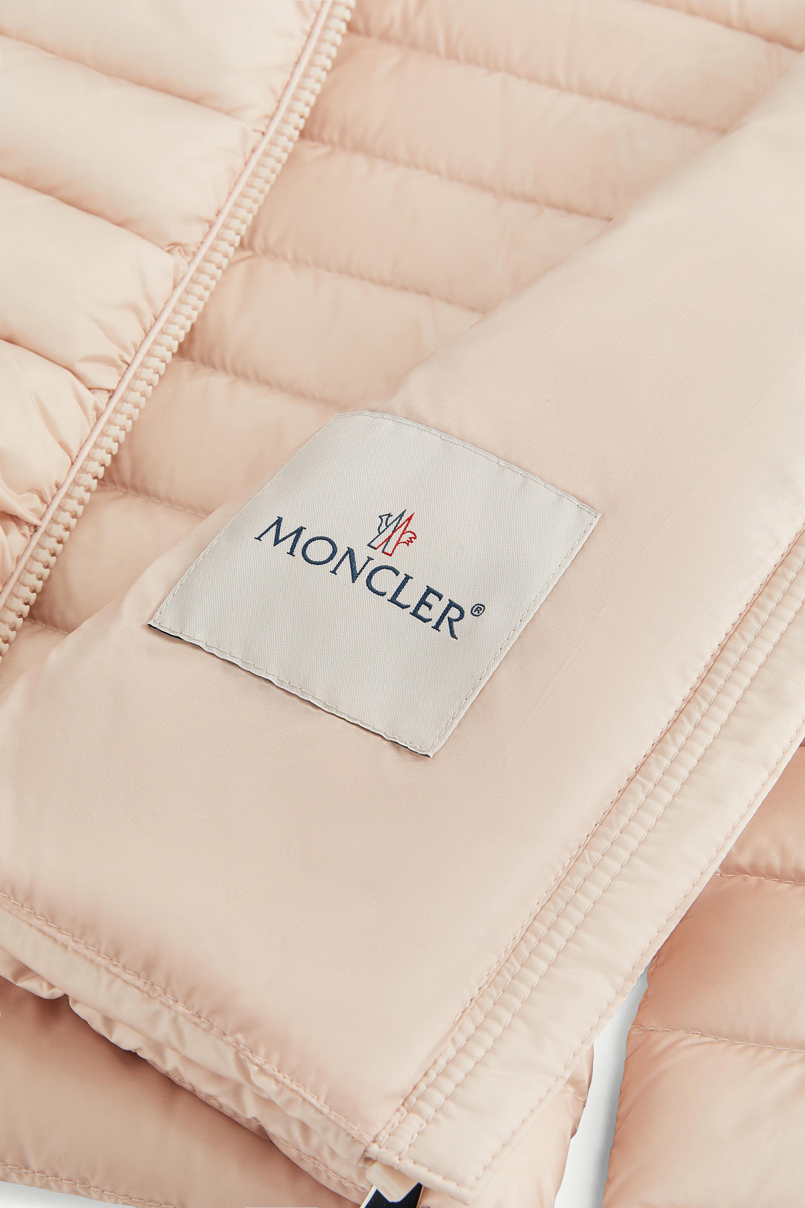 Ige Hooded Down Jacket Girl Light Pink Moncler 4