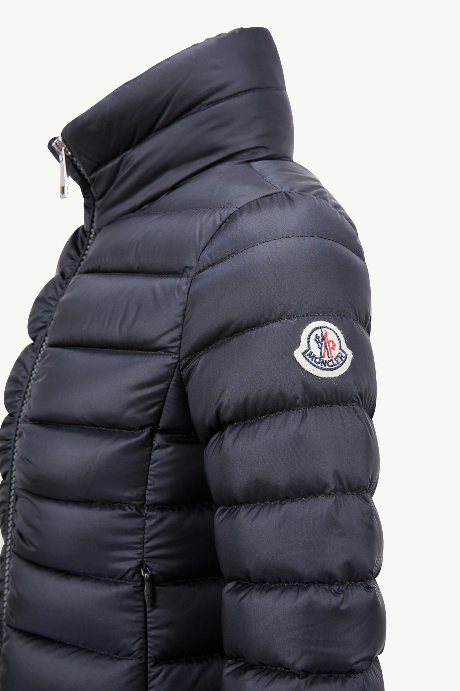 Ige Hooded Down Jacket Girl Navy Blue Moncler 4