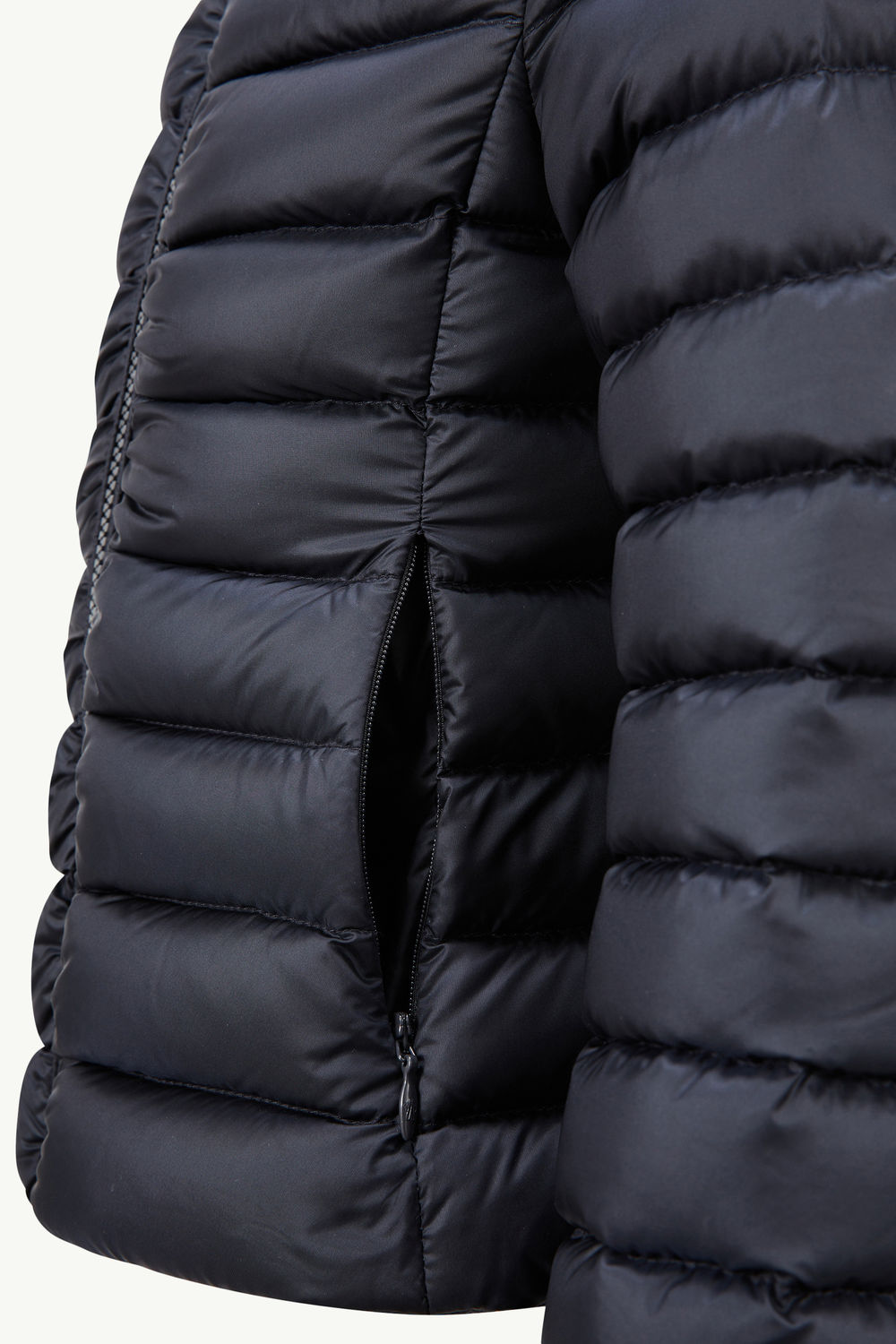 Ige Hooded Down Jacket Girl Navy Blue Moncler 5