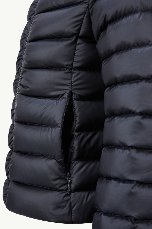 Ige Hooded Down Jacket Girl Navy Blue Moncler 5