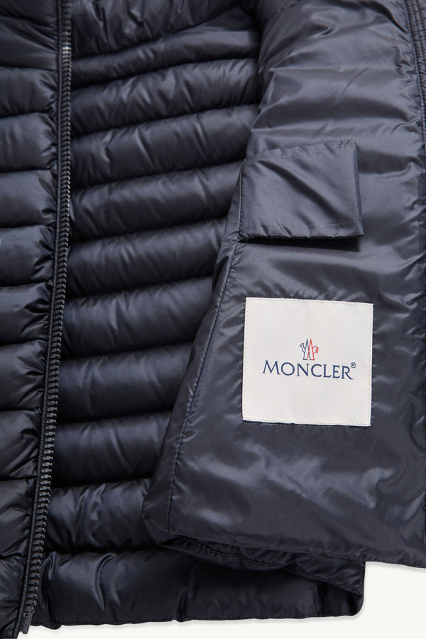 Ige Hooded Down Jacket Girl Navy Blue Moncler 6