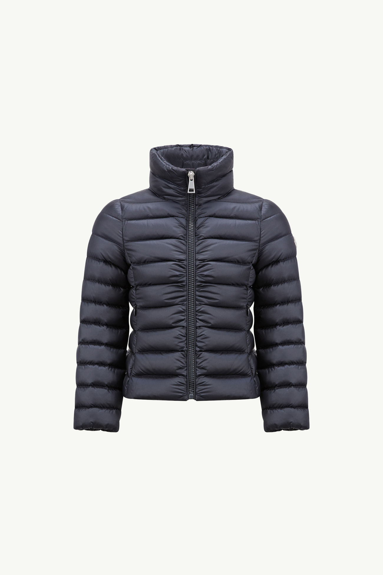 Piumino Ige con cappuccio Bambina Blu Navy Moncler 0