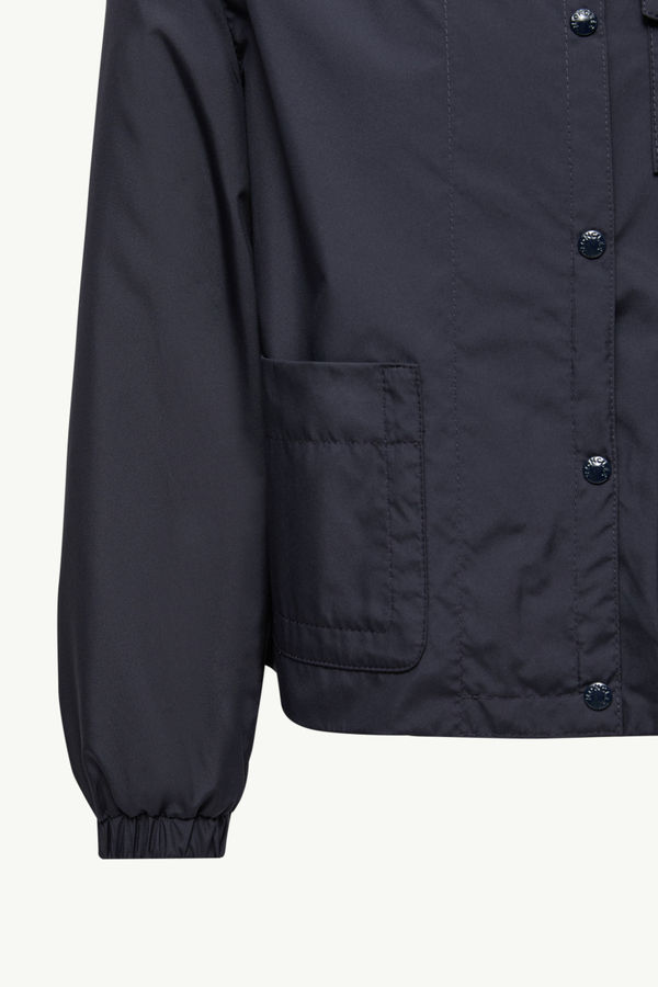 Pulane Hooded Jacket Girl Navy Blue Moncler 3