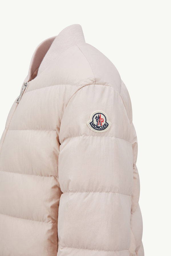 Pailly Down Bomber Jacket Girl Light Pink Moncler 3