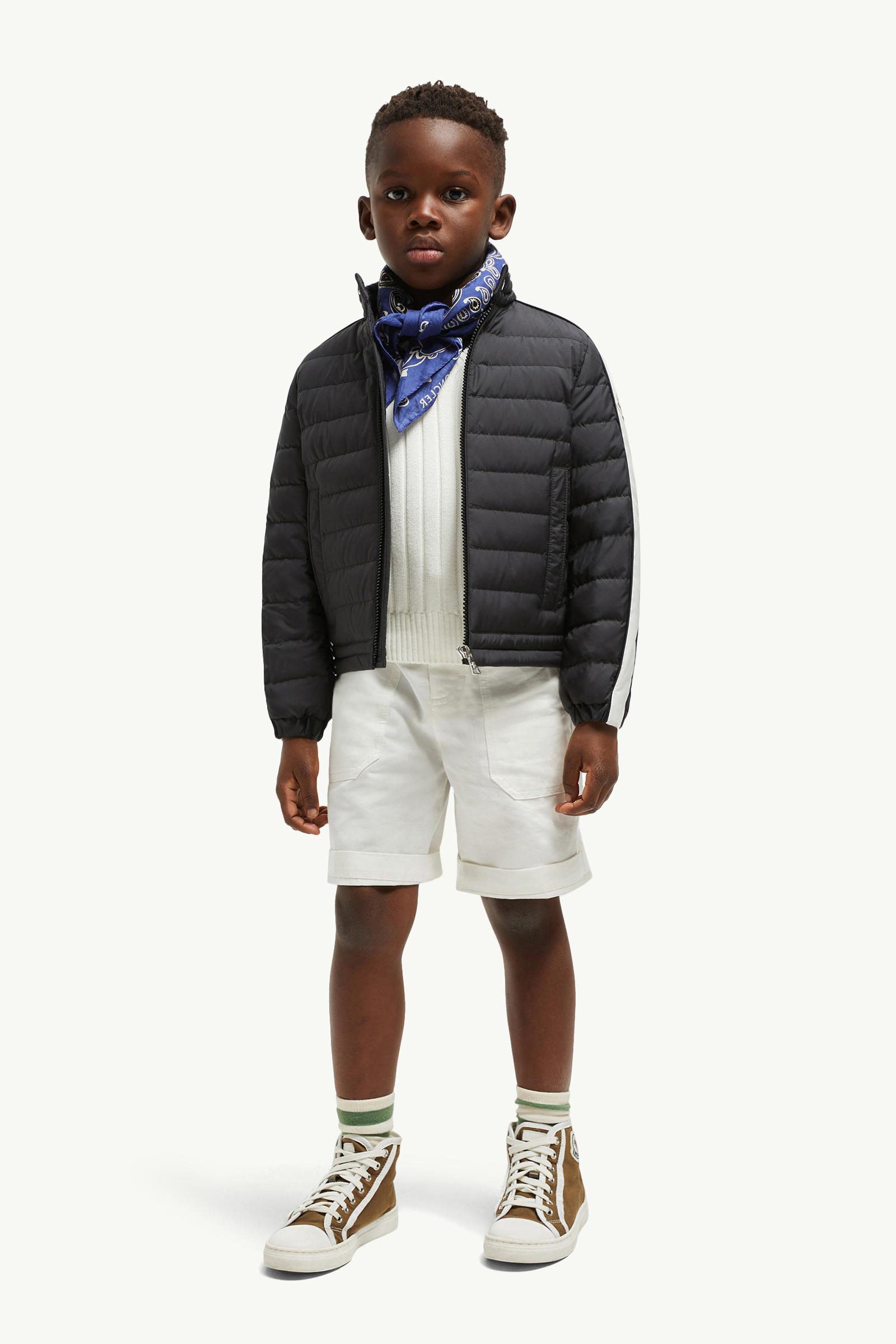 Jacobus Down Biker Jacket Boy Black Moncler 1