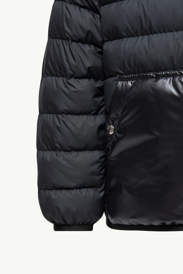 Arnaldo Hooded Down Jacket Boy Black Moncler 3