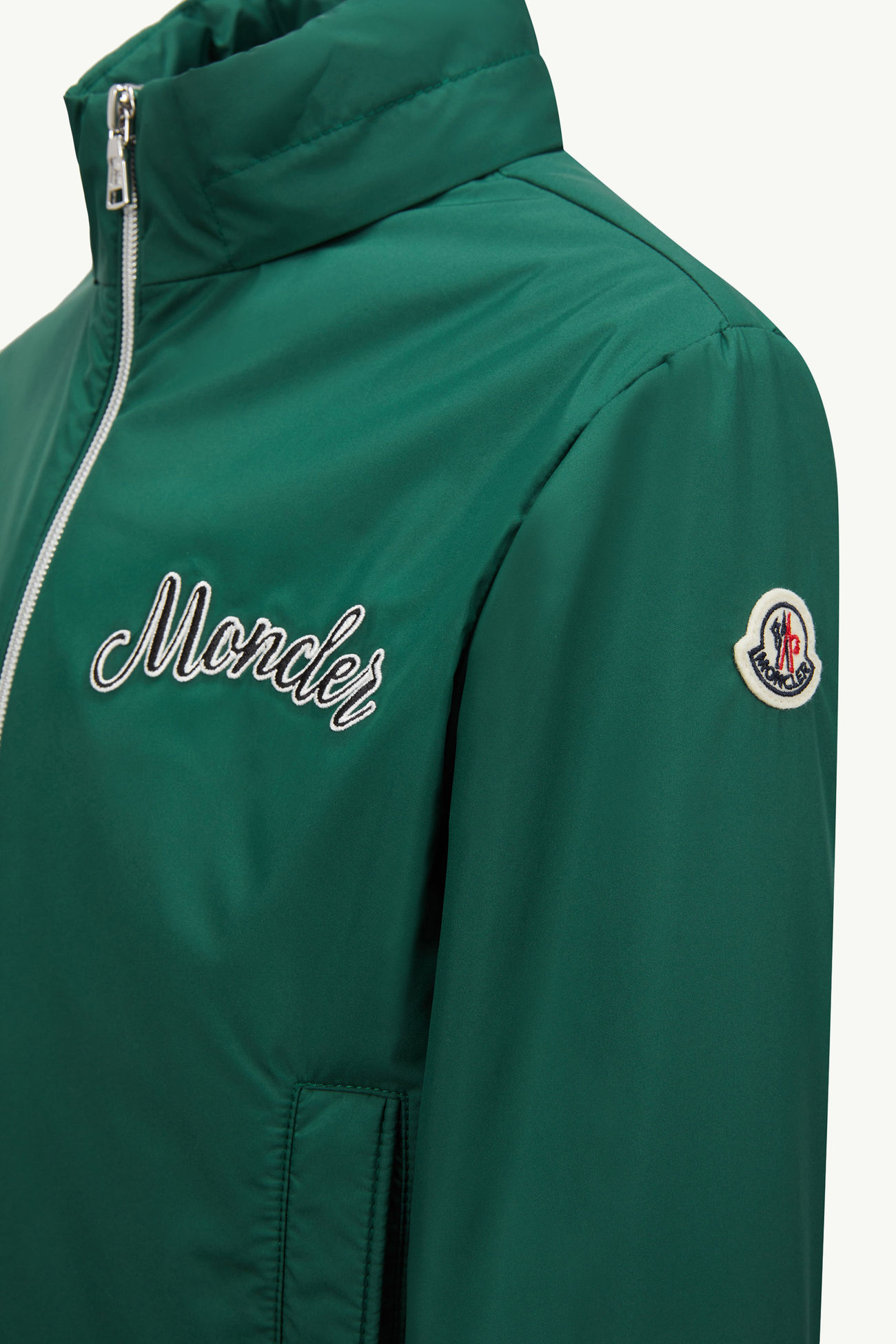 Corin Hooded Jacket Boy Leaf Green Moncler 3