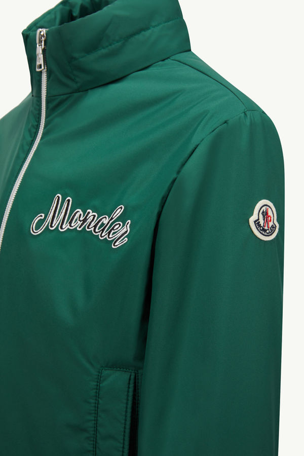 Corin Hooded Jacket Boy Leaf Green Moncler 3