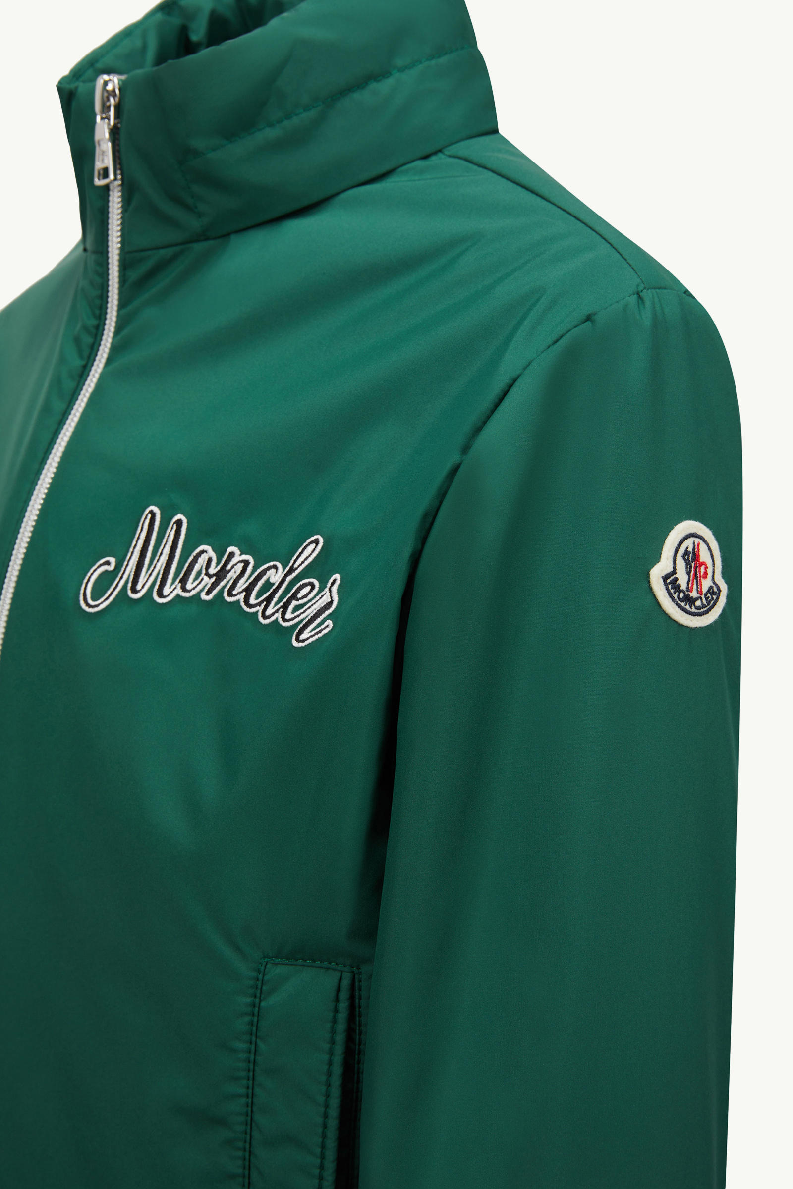 Corin Hooded Jacket Boy Leaf Green Moncler 3