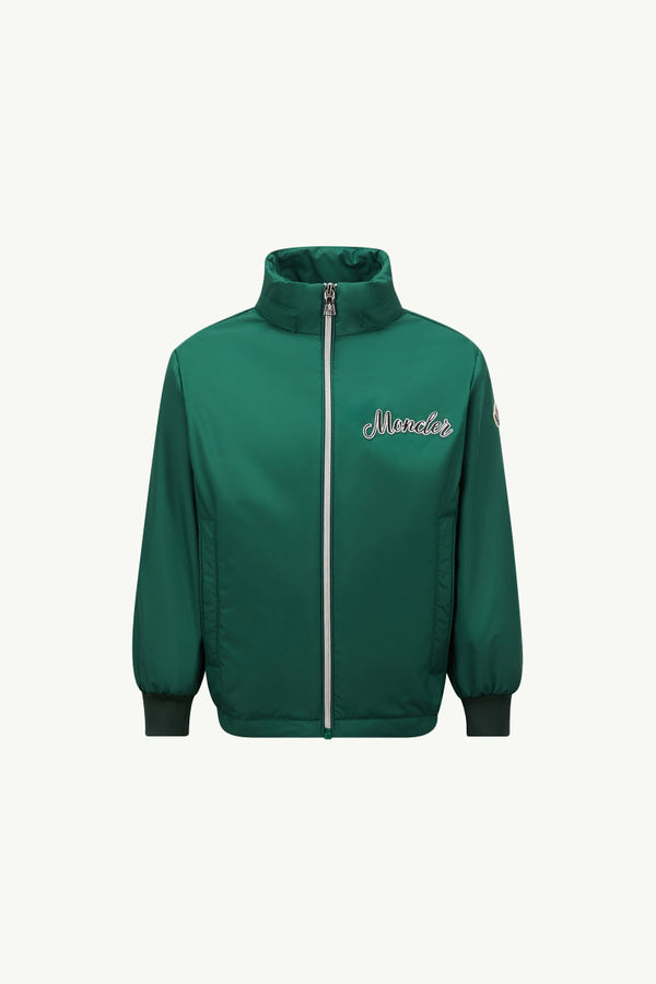 Corin Hooded Jacket Boy Leaf Green Moncler 0