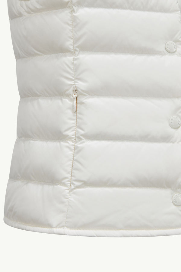 Liane Packable Down Gilet Girl White Moncler 3