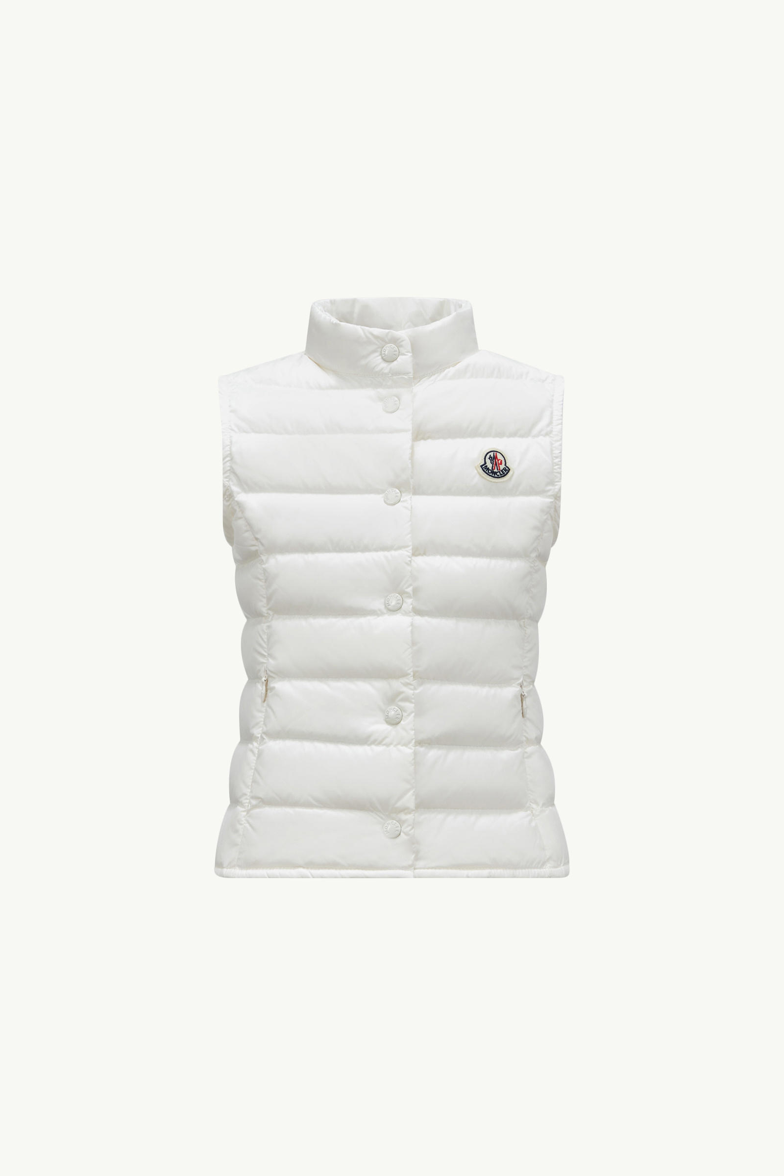 Liane Packable Down Gilet Girl White Moncler 0