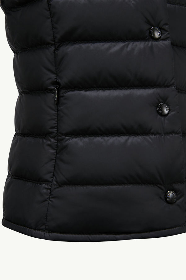 Liane Packable Down Gilet Girl Black Moncler 2