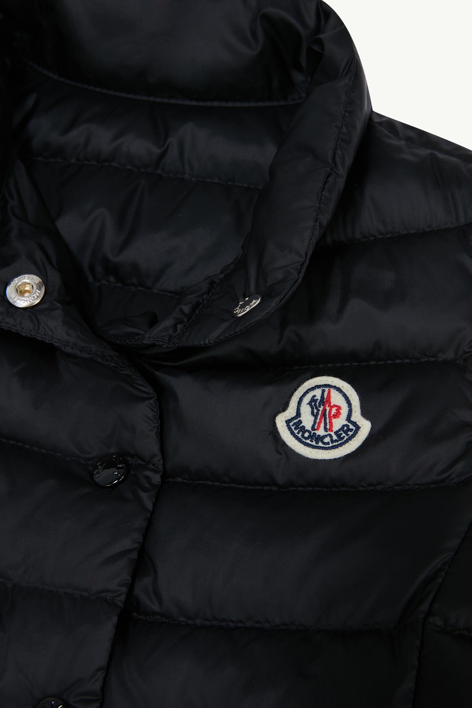 Liane Packable Down Gilet Girl Black Moncler 3
