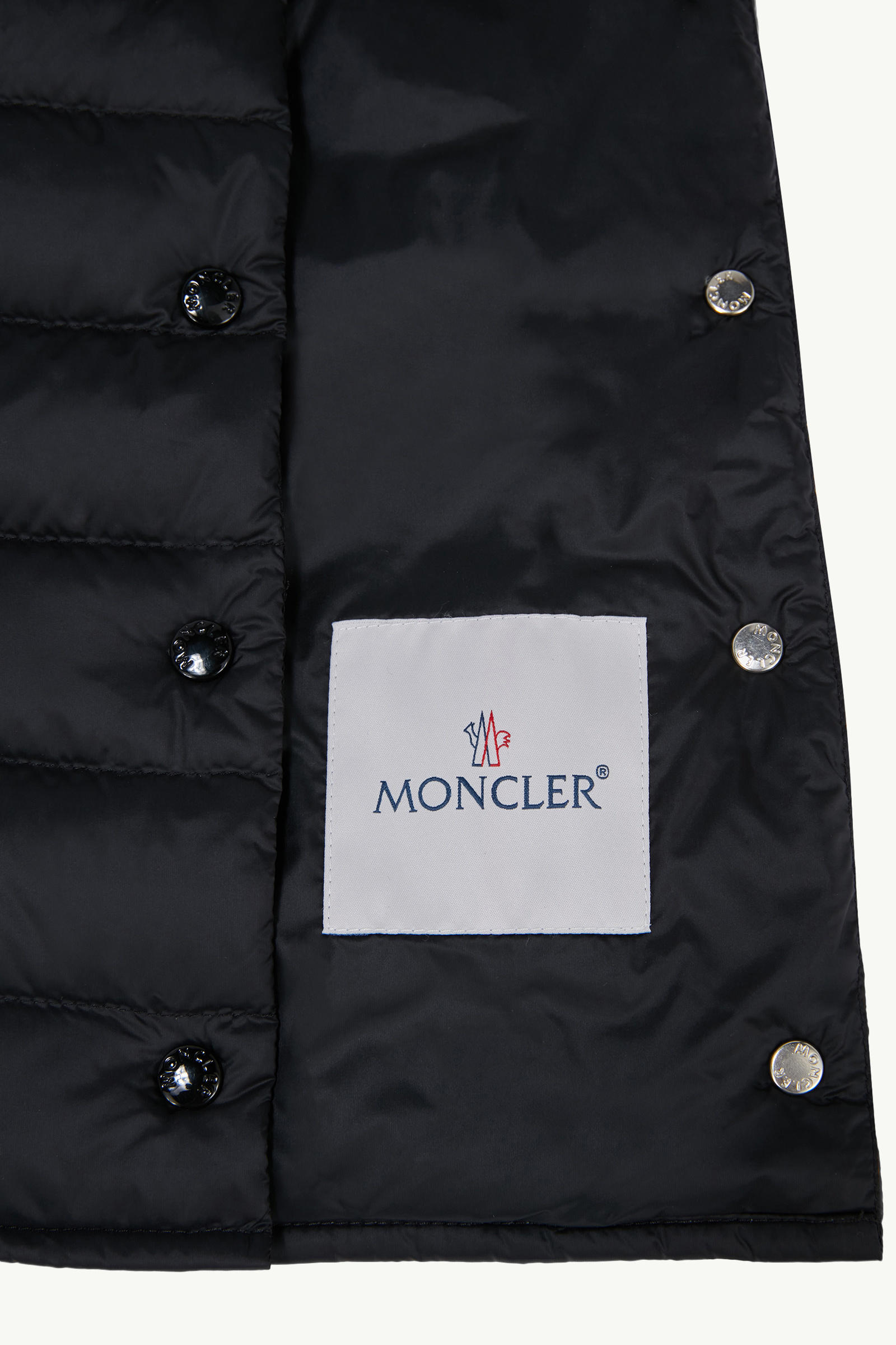 Liane Packable Down Gilet Girl Black Moncler 4