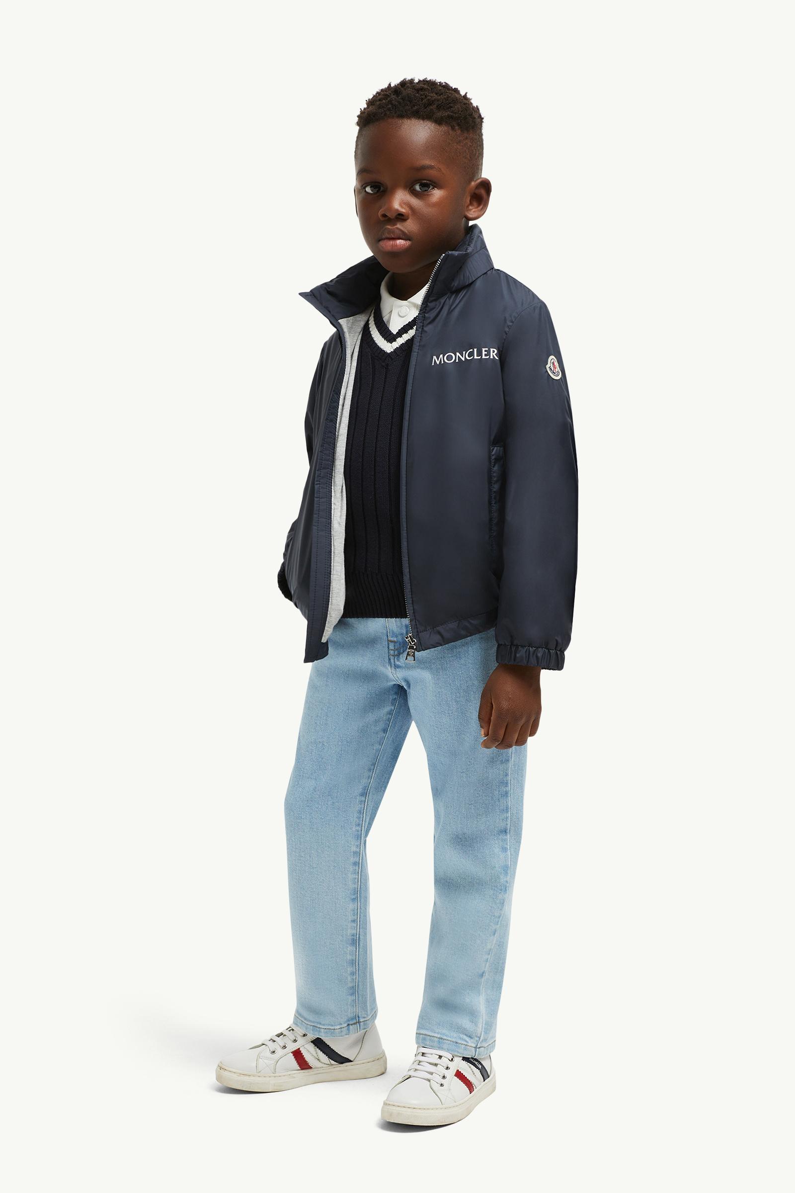 Warne Hooded Jacket Boy Dark Blue Moncler 1