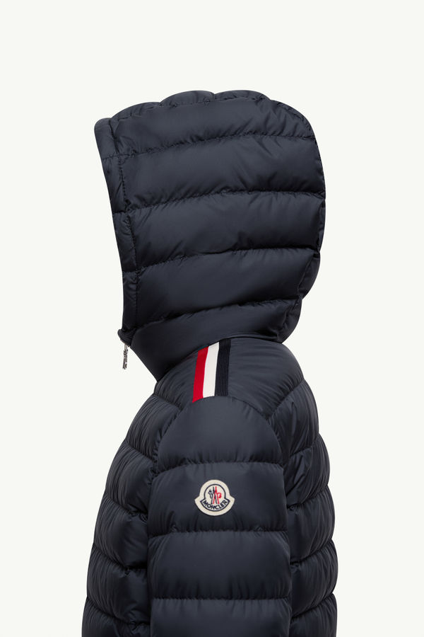 Donvar Hooded Down Jacket Boy Dark Blue Moncler 1