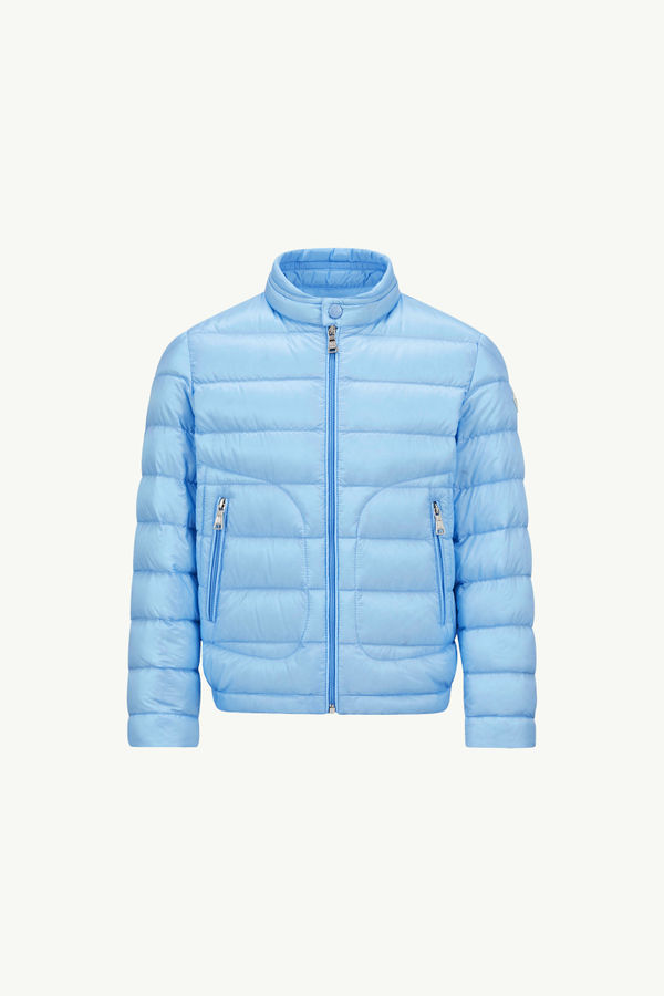 Acorus可收納式羽絨外套 男童 淺藍色 Moncler 0