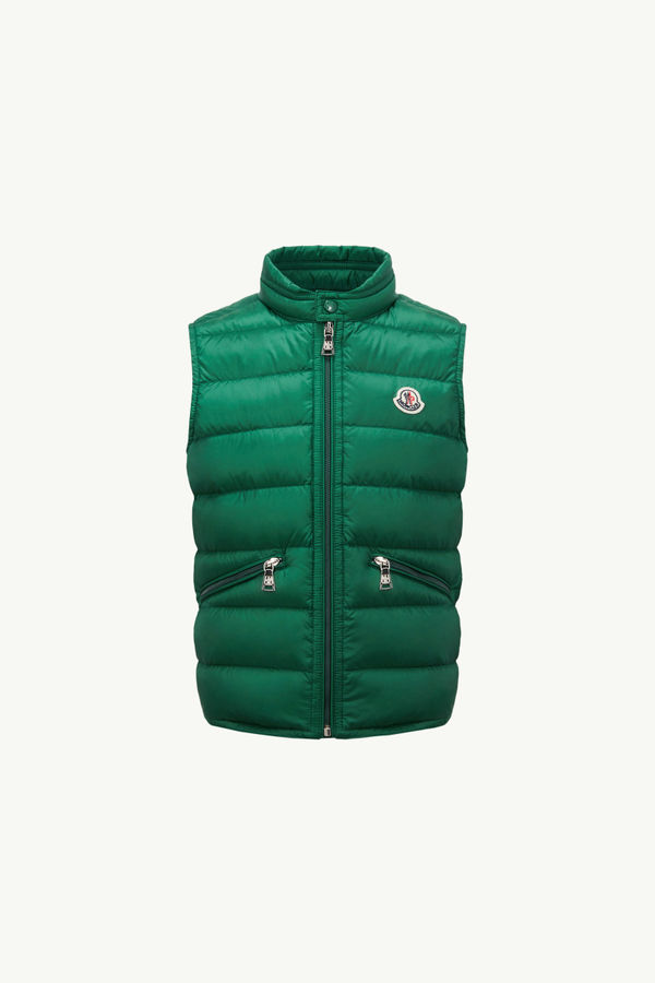 Doudoune sans manches Gui repliable Garçon Vert Émeraude Moncler 0