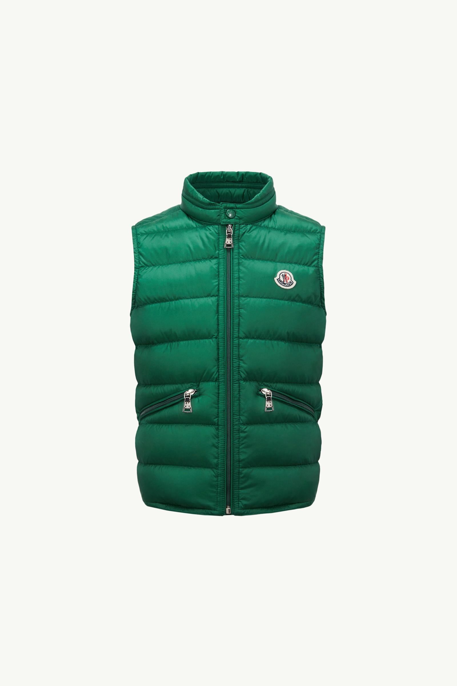 MONCLER オリーブグリーン ダウンベスト 00 MONCLER オリーブグリーン ダウンベスト 00