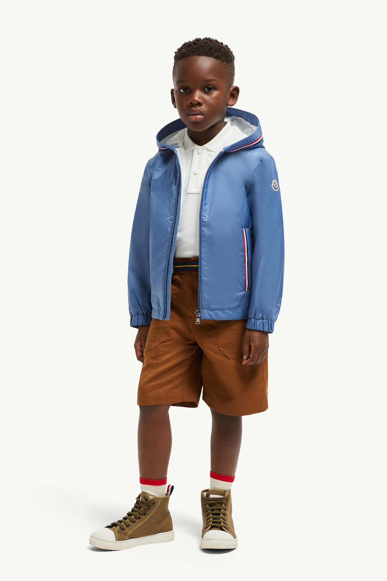 Granduc Hooded Jacket Boy Pastel Blue Moncler 1