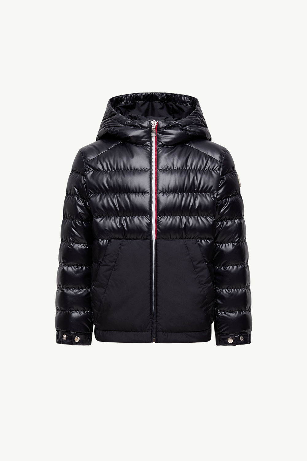 Masserau Hooded Down Jacket Boy Night Blue Moncler 0