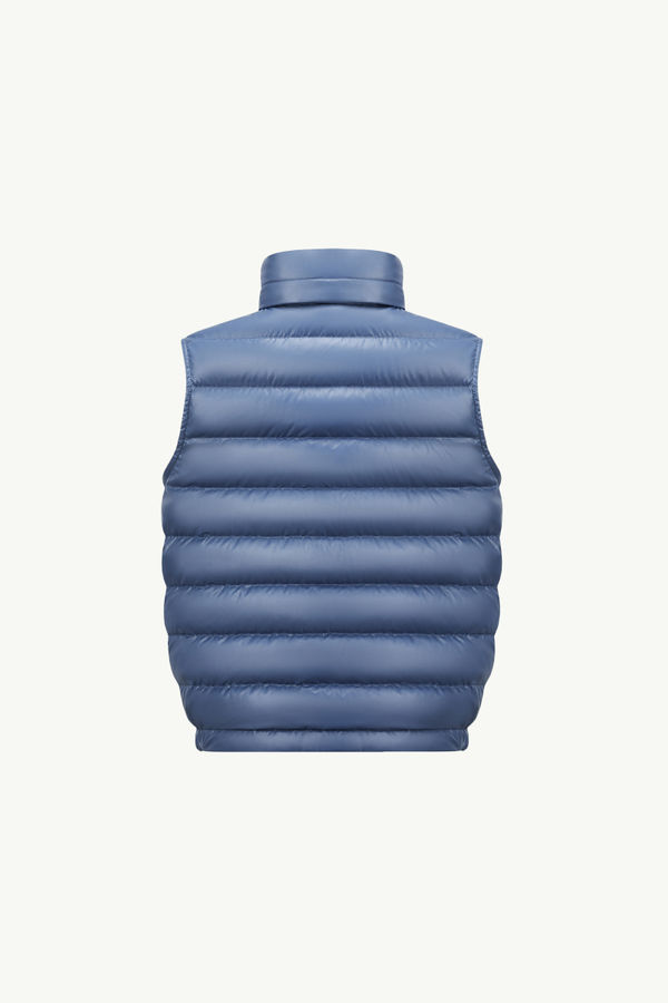 Apatou Hooded Down gilet Boy Pastel Blue Moncler 2