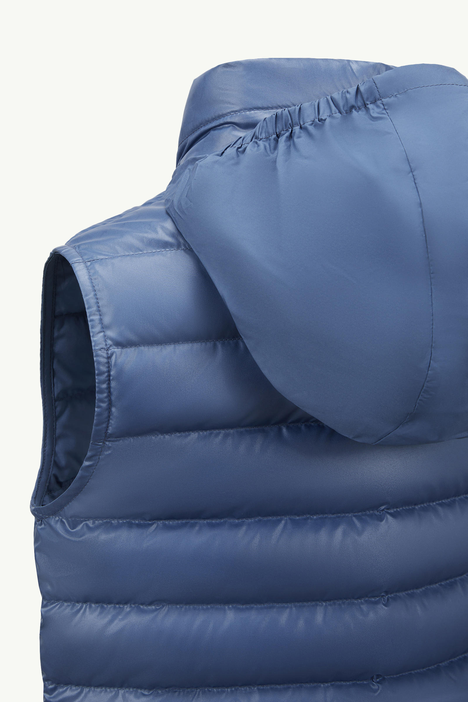 Apatou Hooded Down gilet Boy Pastel Blue Moncler 5