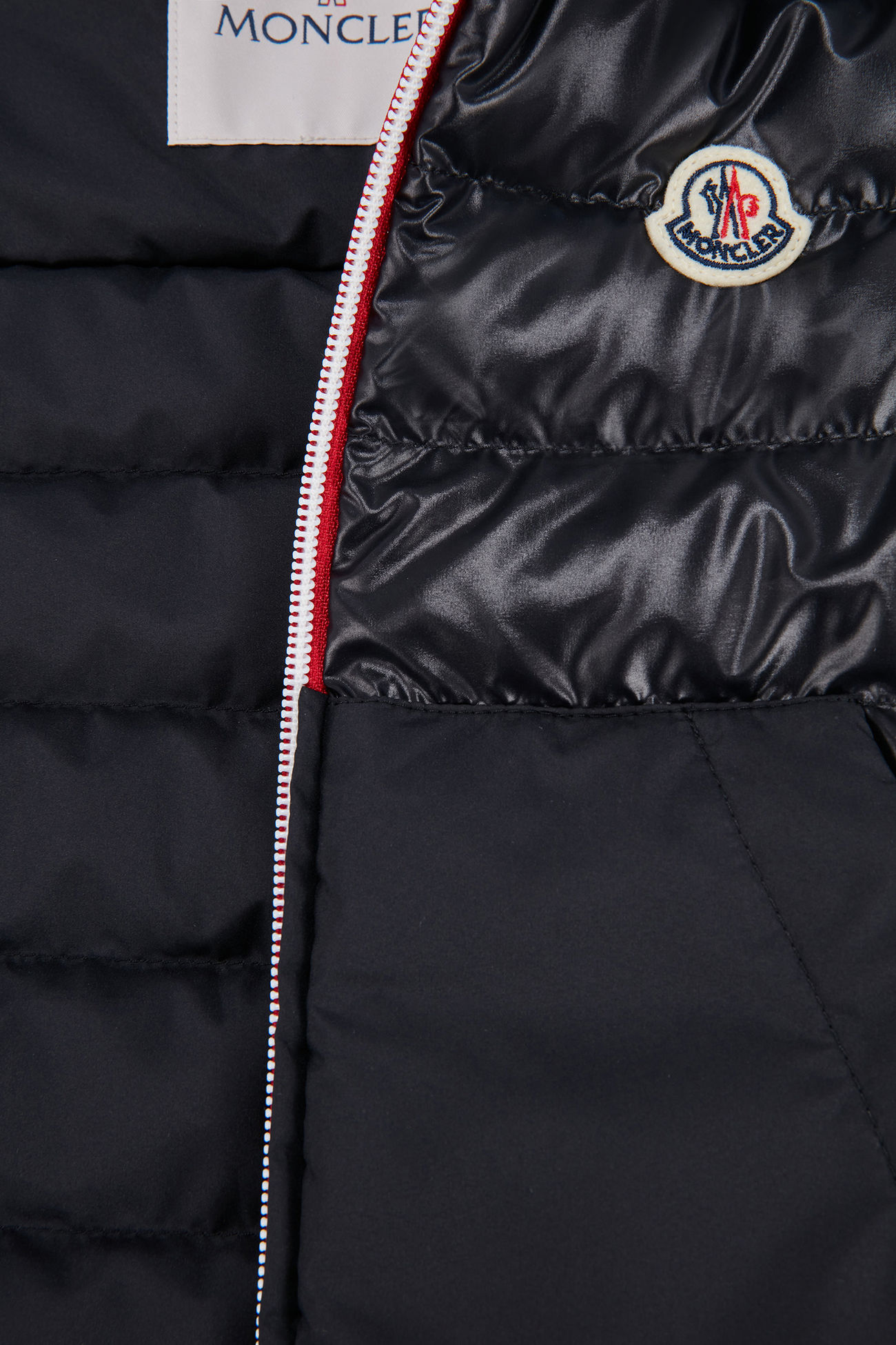 Apatou Hooded Down Vest Boy Night Blue Moncler 2