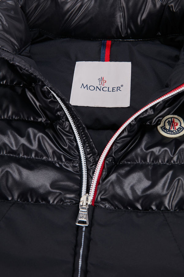 Apatou Hooded Down gilet Boy Night Blue Moncler 4