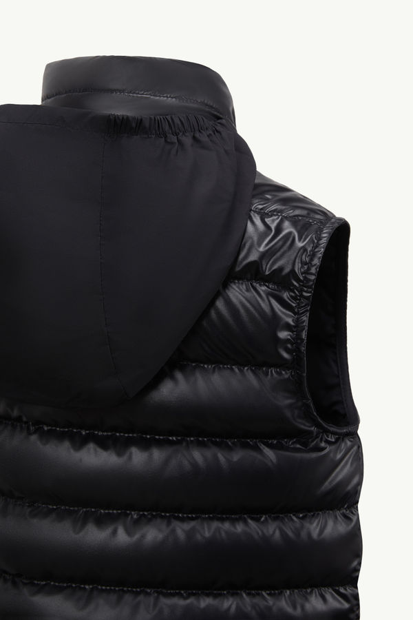 Apatou Hooded Down gilet Boy Night Blue Moncler 5