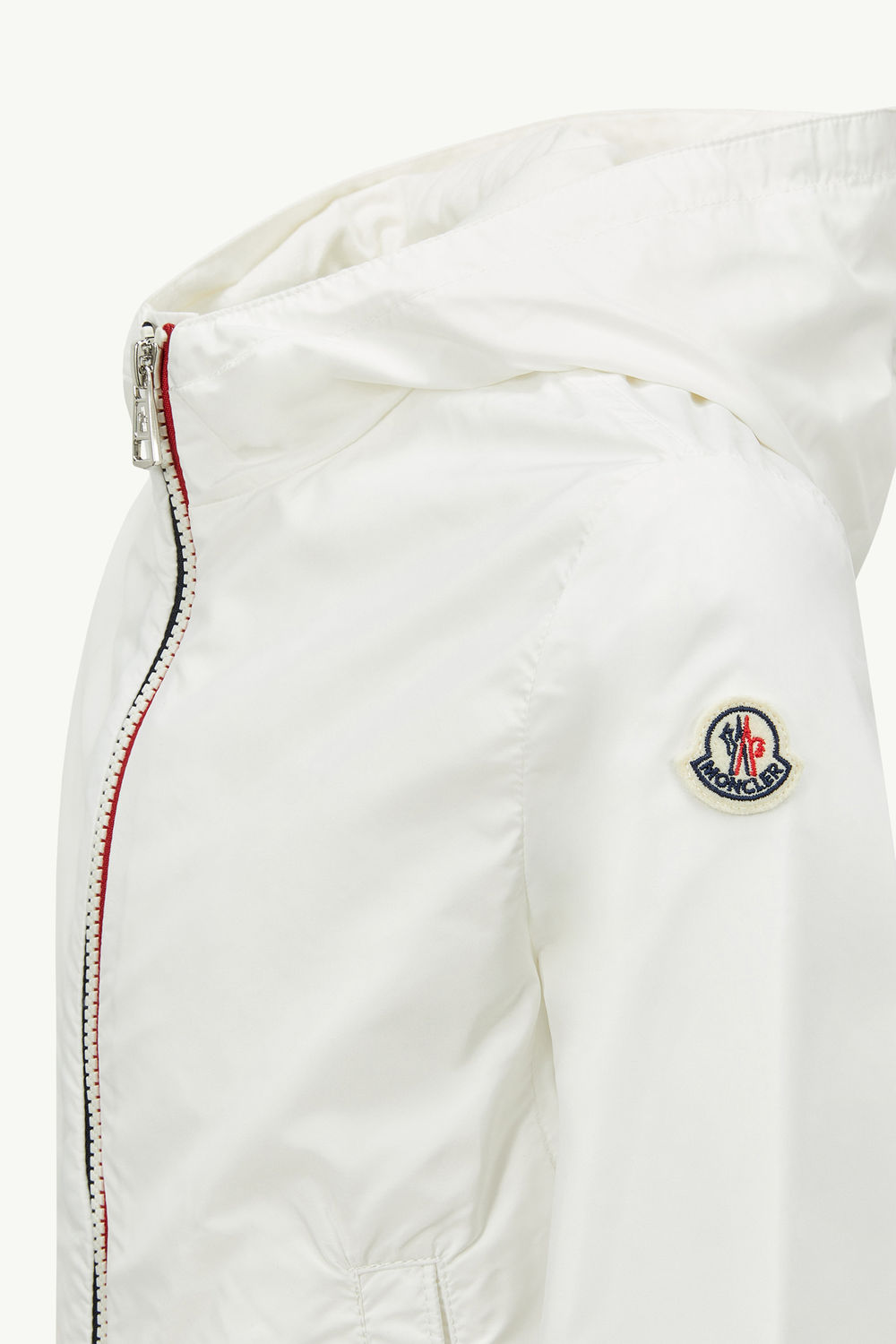 New Urville Hooded Rain Jacket Boy White Moncler 2
