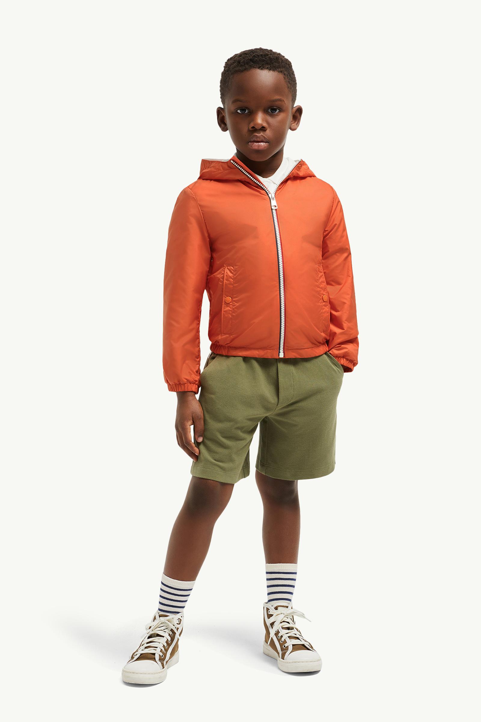 New Urville Hooded Rain Jacket Boy Orange Moncler 1