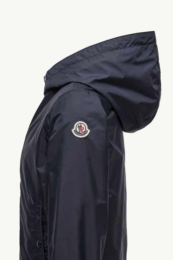 New Urville Hooded Rain Jacket Boy Blue Moncler 1