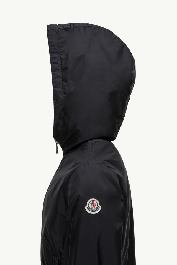 New Urville Hooded Rain Jacket Boy Black Moncler 1