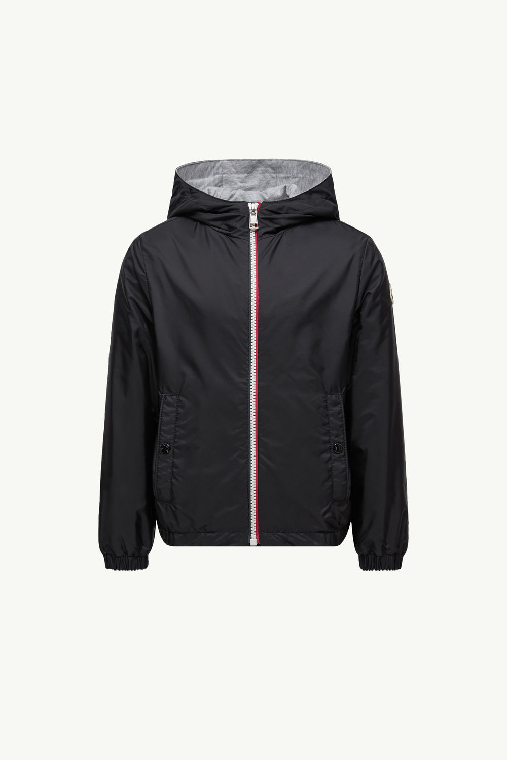 New Urville Hooded Rain Jacket Boy Black Moncler 0