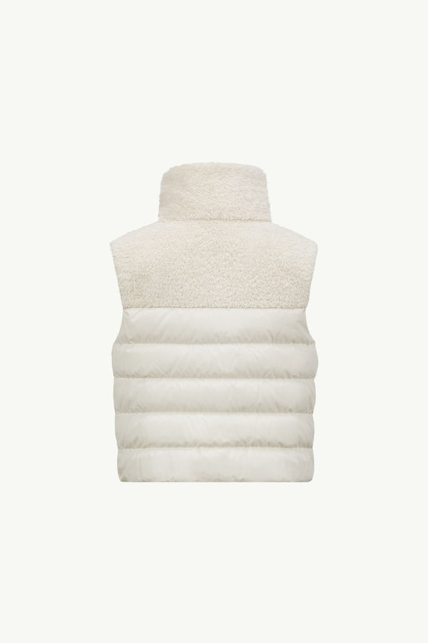 Jeromy Teddy Down Gilet Girl White Ivory Moncler 1