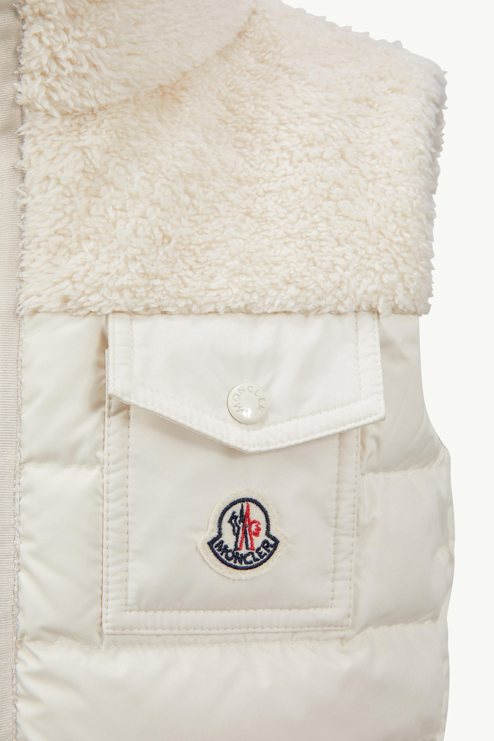 Jeromy Teddy Down Gilet Girl White Ivory Moncler 2