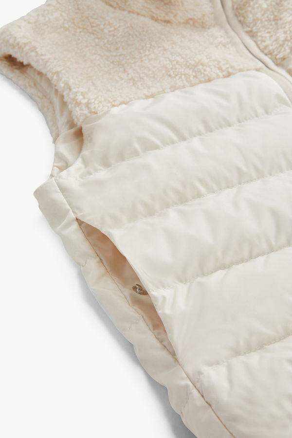 Jeromy Teddy Down Gilet Girl White Ivory Moncler 4